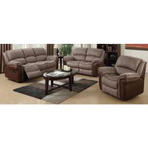 Lerna Fusion 3 Seater Sofa And 2 Seater Sofa In Taupe Tan