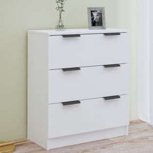 Leslie Wooden Chest Of 3 Drawers In White