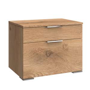 Levelup Wide Chest Of Drawers In Planked Oak With 2 Drawers