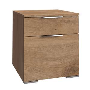 Levelup Wooden Chest Of Drawers In Planked Oak With 2 Drawers