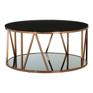 Alvara Marble Coffee Table In Gold Line Design Frame