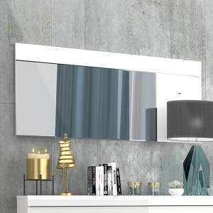 Lice Wall Bedroom Mirror With White High Gloss Frame
