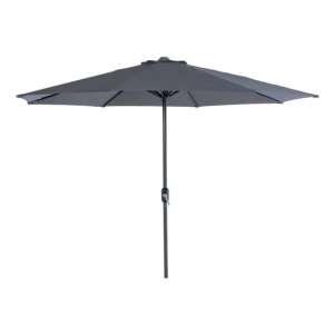 Lipeka 300cm Round Parasol In Dark Grey