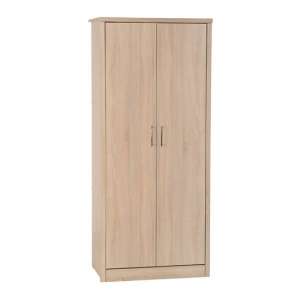 Laggan Wooden Wardrobe In Light Oak Effect Veneer With 2 Doors