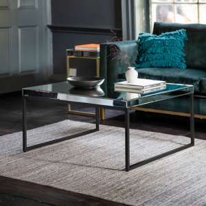 Lombok Mirrored Coffee Table Square In Black