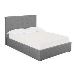Lowick Fabric Double Bed In Grey