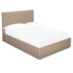 Lowick Plus Fabric Double Bed In Beige