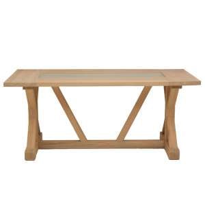 Lyox Rectangular Wooden Dining Table In Oak