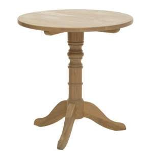 Lyox Round Wooden Side Table In Oak