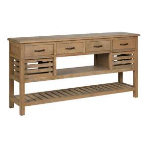 Lyox Wooden 6 Drawers Sideboard In Aged Grey