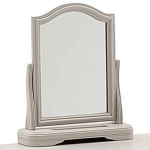 Mabel Vanity Mirror In Taupe Wooden Frame