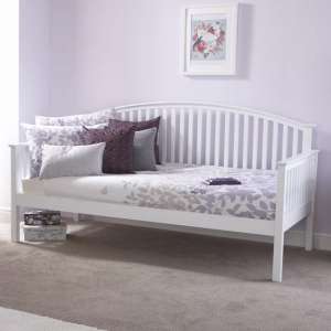 Millom Wooden Single Day Bed In White