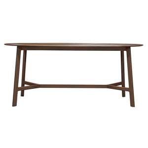 Madrina Oval Wooden Dining Table In Walnut