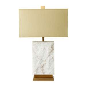 Makala Table Lamp With Marble Effect Base