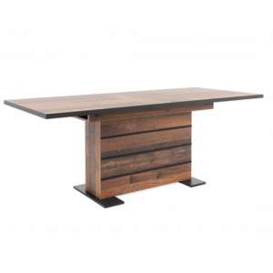 Manhattan Extending Wooden Dining Table In Old Style And Black