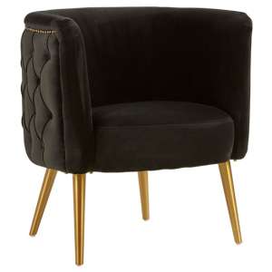 Intercrus Fabric Tub Chair In Black      