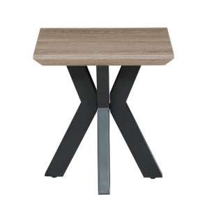 Manhattan Square Wooden End Table In Oak