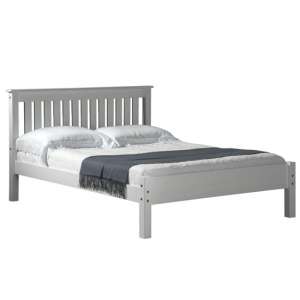 Maire Low Footend Pine Single Bed In White