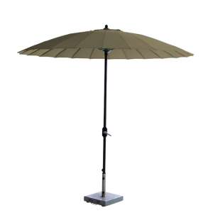 Manoya 250cm Round Parasol In Taupe