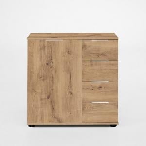 Mantova Wooden Combi Chest Of Drawers In Planked Oak Effect