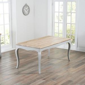 Marco 175cm Wooden Dining Table In Acacia And Grey