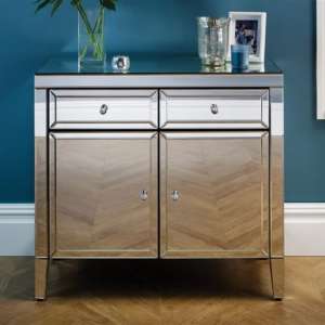 Marnie Mirrored Sideboard With 2 Doors And 2 Drawers