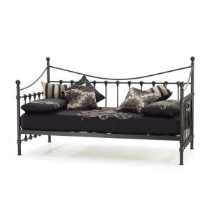 Marseille Metal Single Day Bed In Black