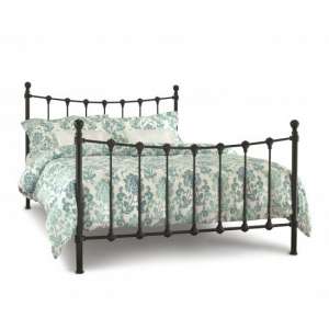 Marseille Metal Small Double Bed In Black