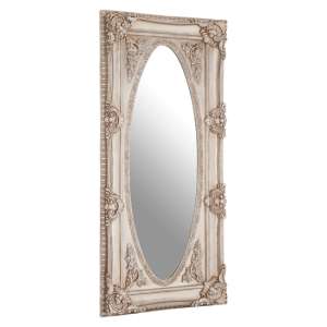Marseilles Wall Bedroom Mirror In Champagne Oval Frame