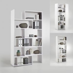 Marston Wooden Extendable Bookcase In White