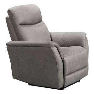 Maryville Fabric Electric Recliner 1 Seater Sofa In Taupe
