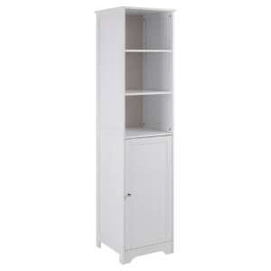 Matar Wooden Storage Cabinet With 1 Door In White
