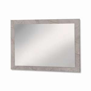 Mayon Bedroom Mirror In Grey Marble Effect Wooden Frame