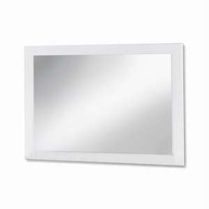 Mayon Bedroom Mirror In White High Gloss Wooden Frame