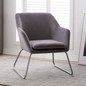 Mcnary Fabric Armchair In Grey