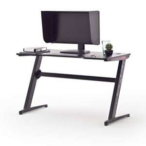 McRacing Black Wooden Computer Desk With LED