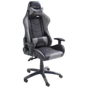 McRacing Faux Leather Home And Office Chair In Black And Grey
