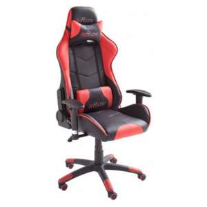McRacing Faux Leather Home And Office Chair In Black And Red