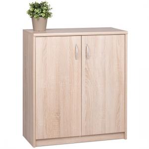 Meissen Wooden Sideboard Small In Sonoma Oak With 2 Doors