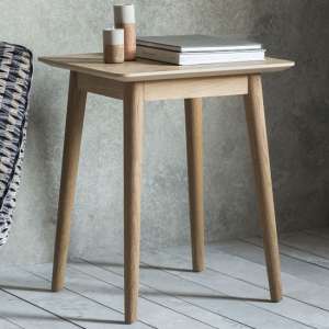Melino Wooden Side Table In Mat Lacquer