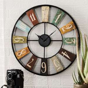 Merope Industrial Style Metal Archie Wall Clock