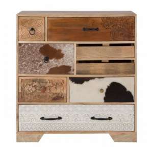 Merova Wooden Chest Of 8 Drawers In Multicolour