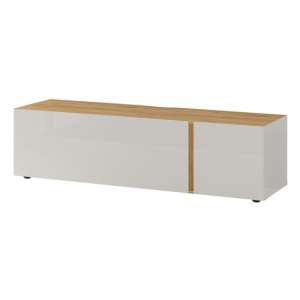 Mesa Small Lowboard TV Stand In Navarra Oak And Cashmere