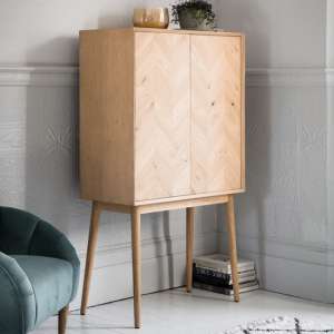Milano Cocktail Cabinet In Mat Lacquer With 2 Doors