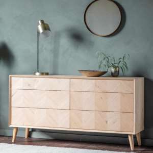 Milano Wooden Chest Of Drawers With 6 Drawers