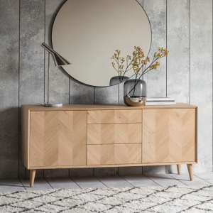 Milano Wooden Sideboard With 2 Doors And 3 Drawers