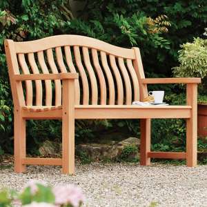 Milrig Outdoor Turnberry 5Ft Wooden Seating Bench In Pinkish Red