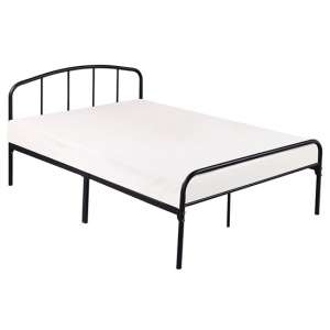 Meigle Metal Small Double Bed In Black