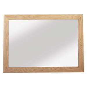 Modals Large Wall Bedroom Mirror In Light Solid Oak Frame