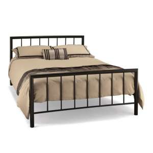 Modena Metal Double Bed In Black